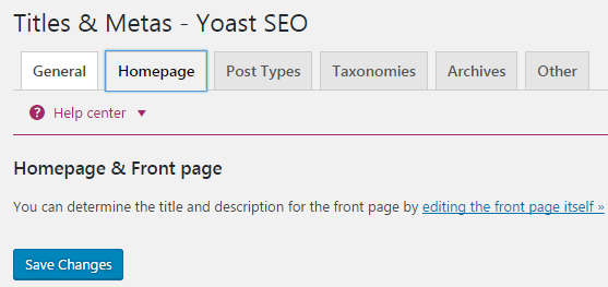yoast seo首页标题设置